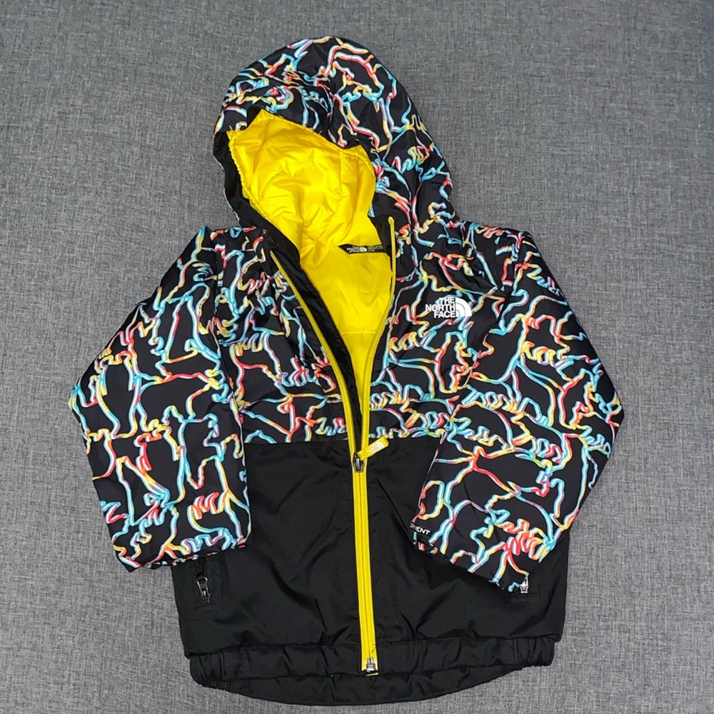 The North Face Kids Puffer Jacket - Black and Yellow
